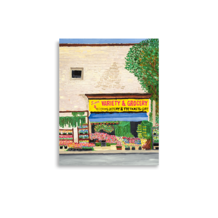 A print of a Variety Store in Toronto, 11 x 14