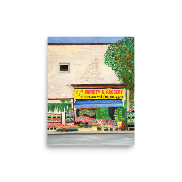 A print of a Variety Store in Toronto, 8 x 10